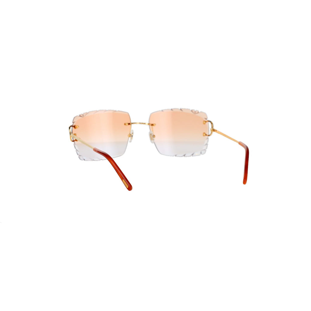 Cartier Custom Double C Diamond Cut Mykonos Gold Sunglasses by MEG
