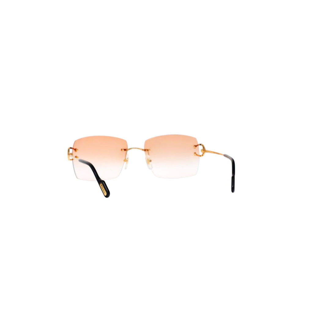 Cartier Custom Vintage Double C Mykonos Sunglasses Gold by MEG