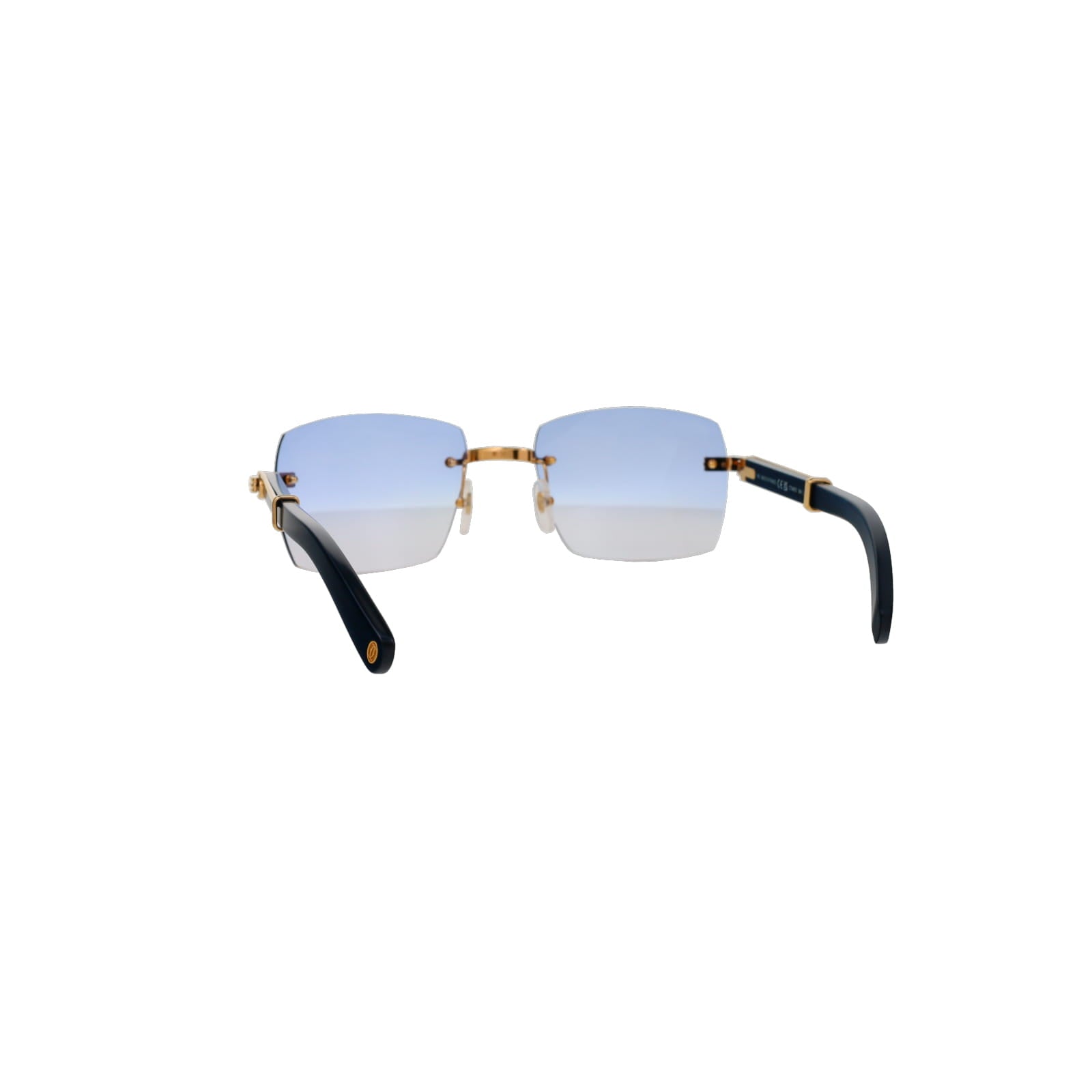 Cartier Custom Première Blue Wood Sunglasses by MEG