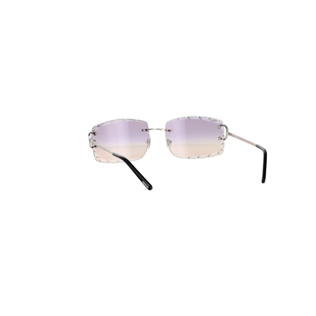 Cartier Custom Double C Diamond Cut Brooklyn Platinum Sunglasses by MEG