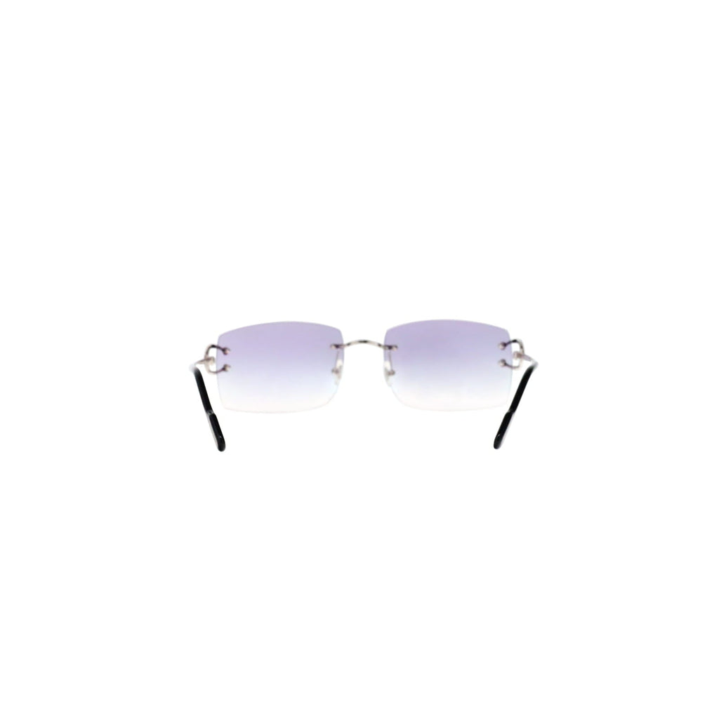 Cartier Custom Vintage Double C Brooklyn Platinum Sunglasses by MEG