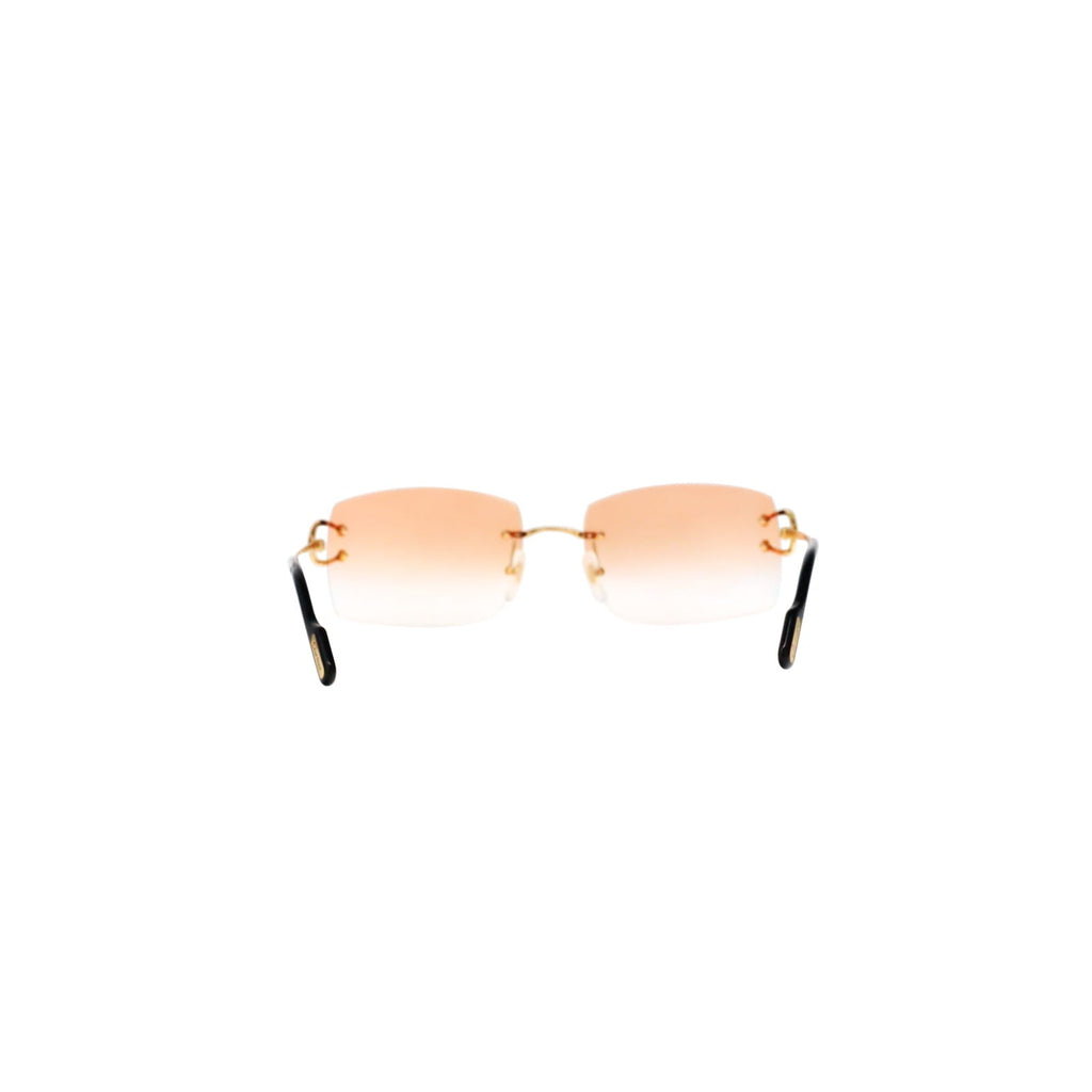 Cartier Custom Vintage Double C Brooklyn Sunglasses Gold by MEG