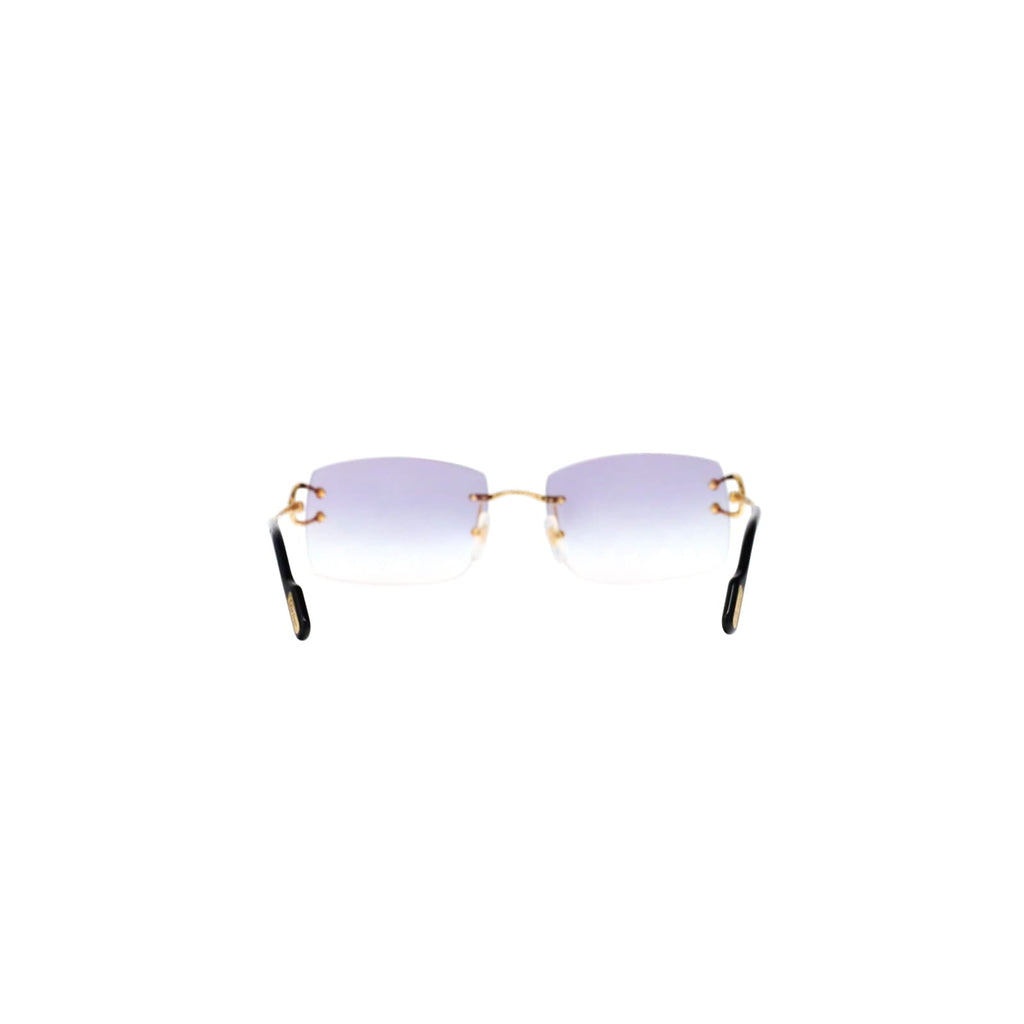 Cartier Custom Vintage Double C Brooklyn Sunglasses Gold by MEG