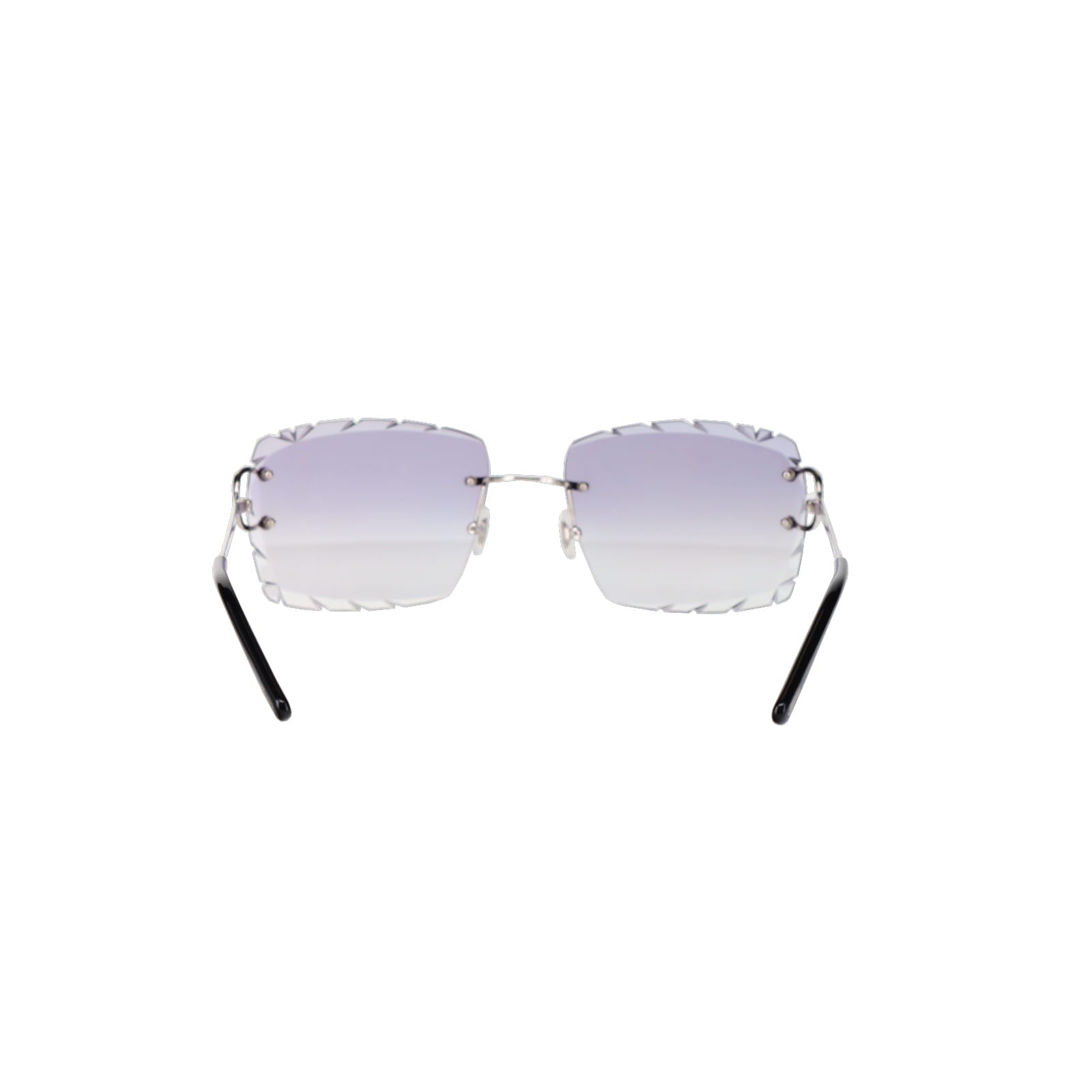 Cartier Custom Double C Diamond Cut Mykonos Platinum Sunglasses by MEG