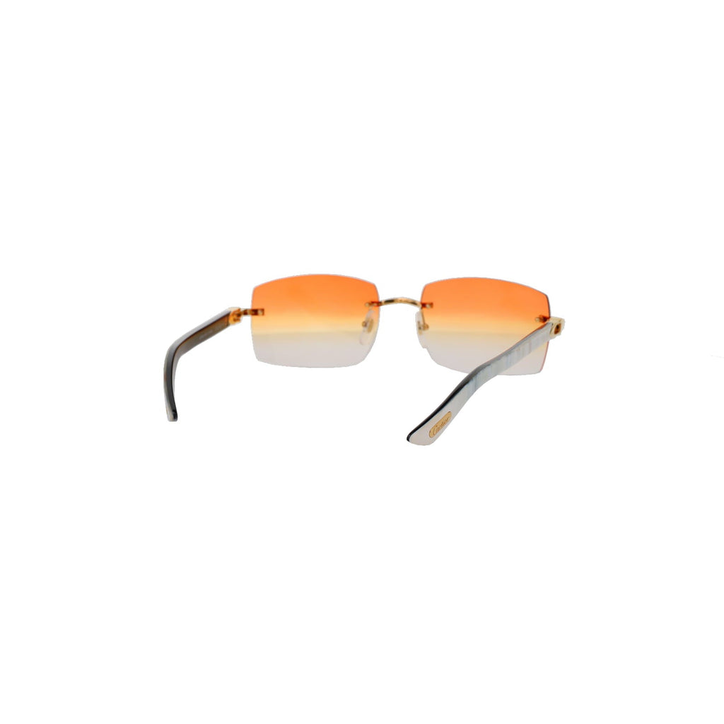 Cartier Custom C Décor White Buffalo Horn Sunglasses by MEG