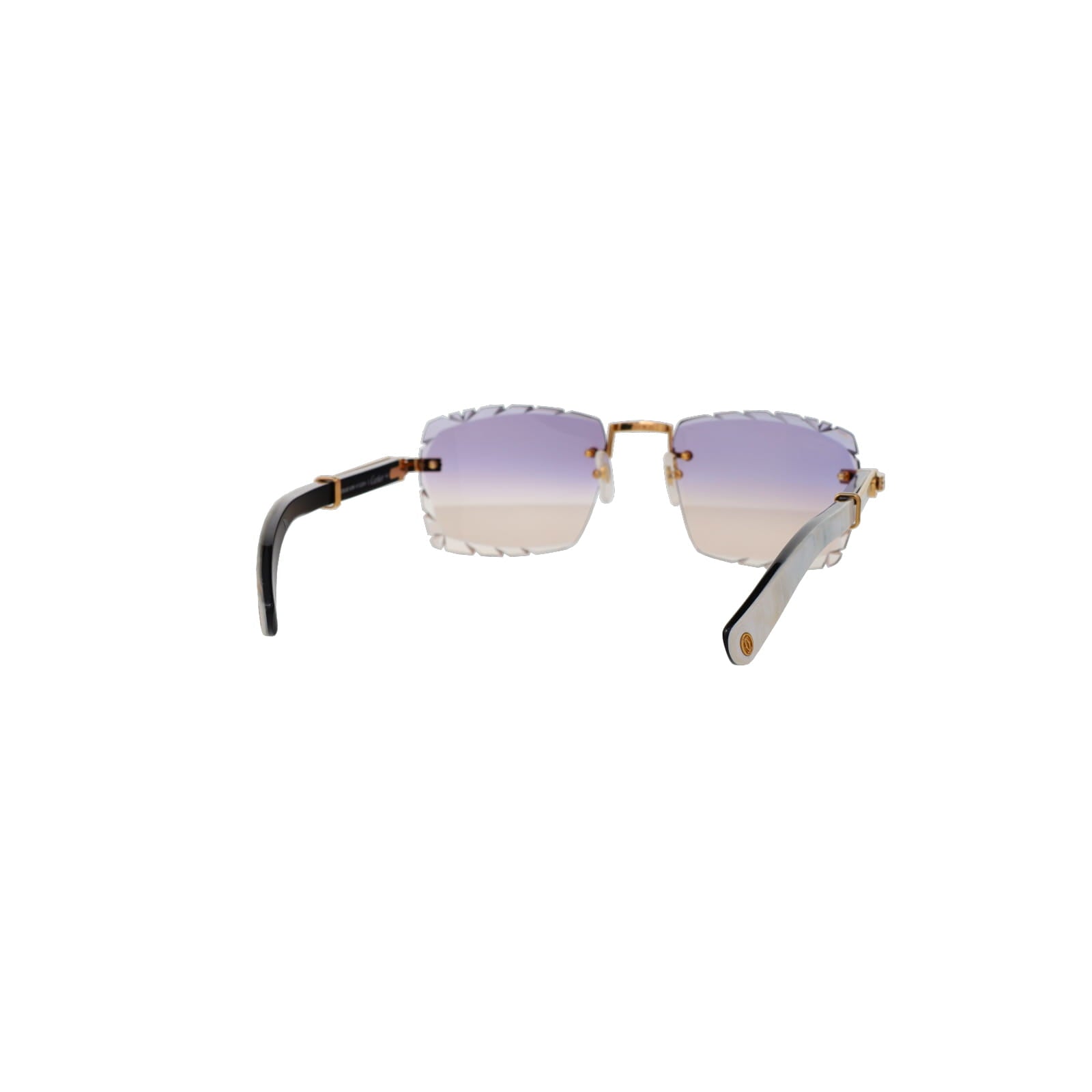 Cartier Custom Première de Cartier White Sunglasses by MEG