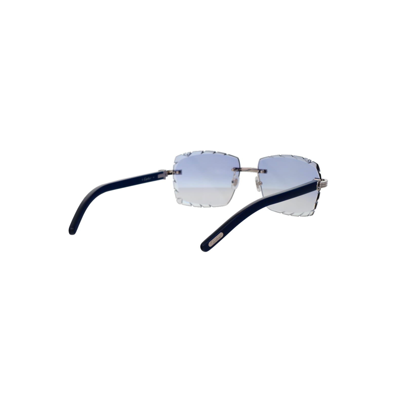 Cartier Custom Première C Horn and Wood Sunglasses by MEG