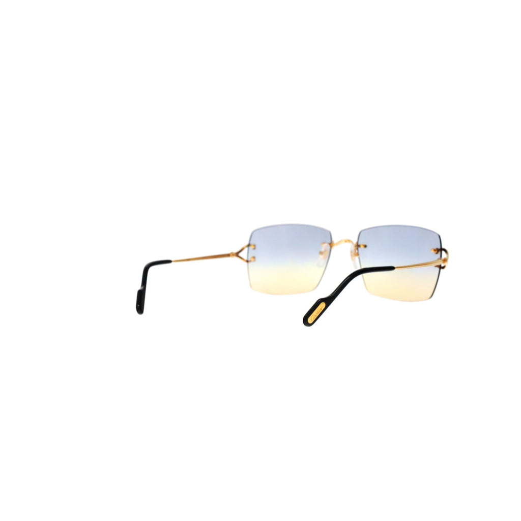 Cartier Custom Double C Godron Gold Mykonos Sunglasses by MEG