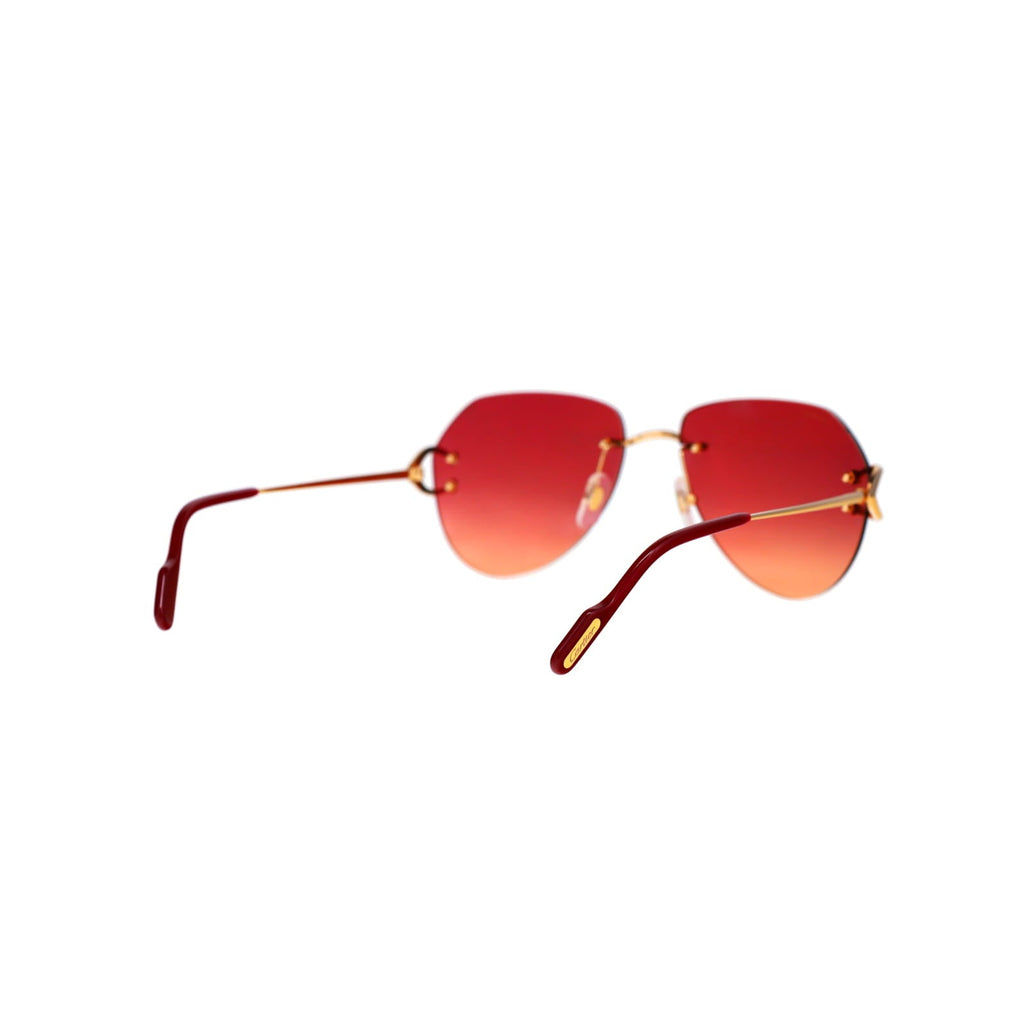 Cartier Custom Vintage Double C Gold Sunglasses by MEG