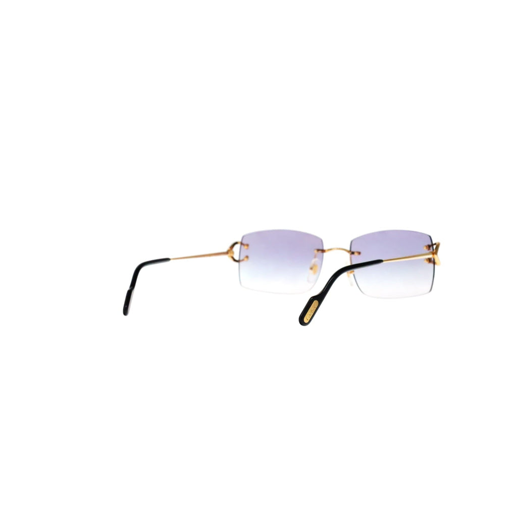Cartier Custom Vintage Double C Brooklyn Sunglasses Gold by MEG