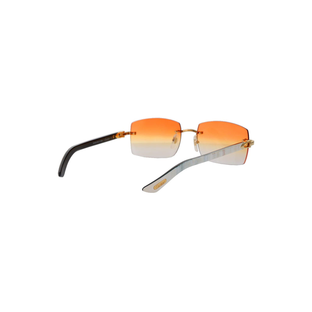 Cartier Custom C Décor White Buffalo Horn Sunglasses by MEG