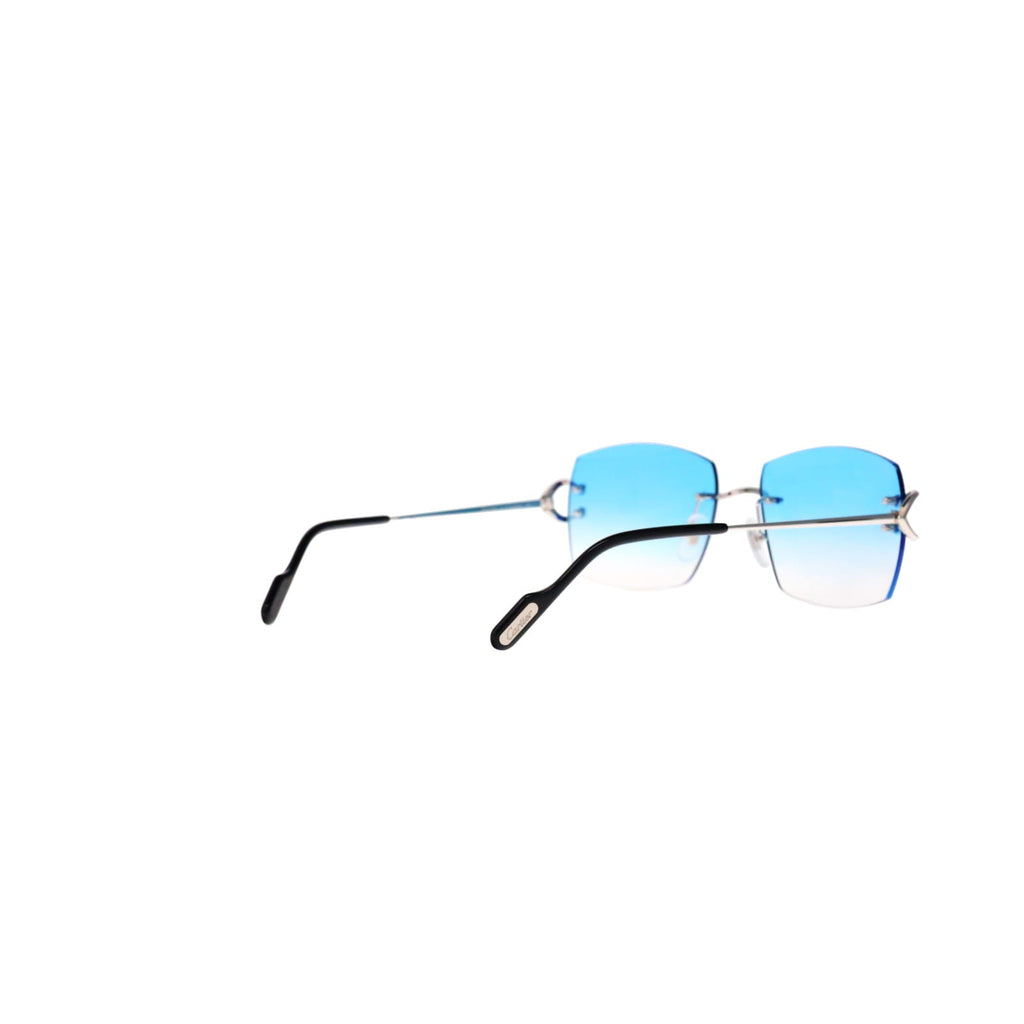 Cartier Custom Vintage Double C Mykonos Platinum Sunglasses by MEG