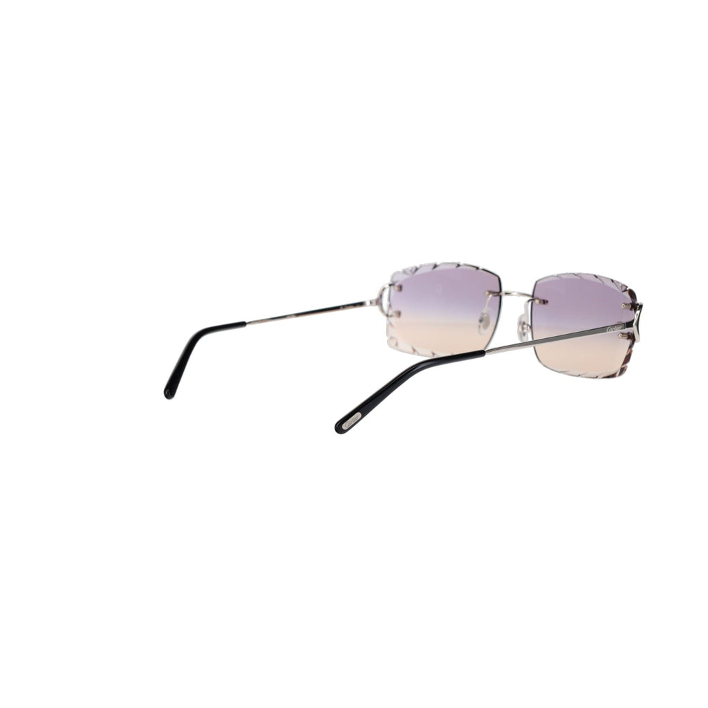 Cartier Custom Double C Diamond Cut Brooklyn Platinum Sunglasses by MEG