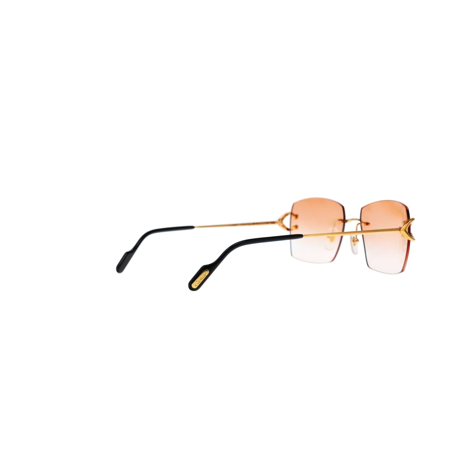 Cartier Custom Vintage Double C Mykonos Sunglasses Gold by MEG
