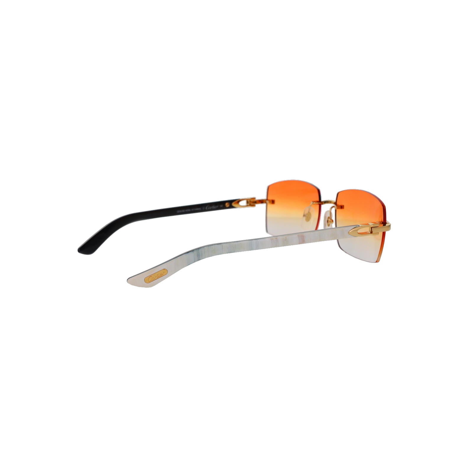 Cartier Custom C Décor White Buffalo Horn Sunglasses by MEG