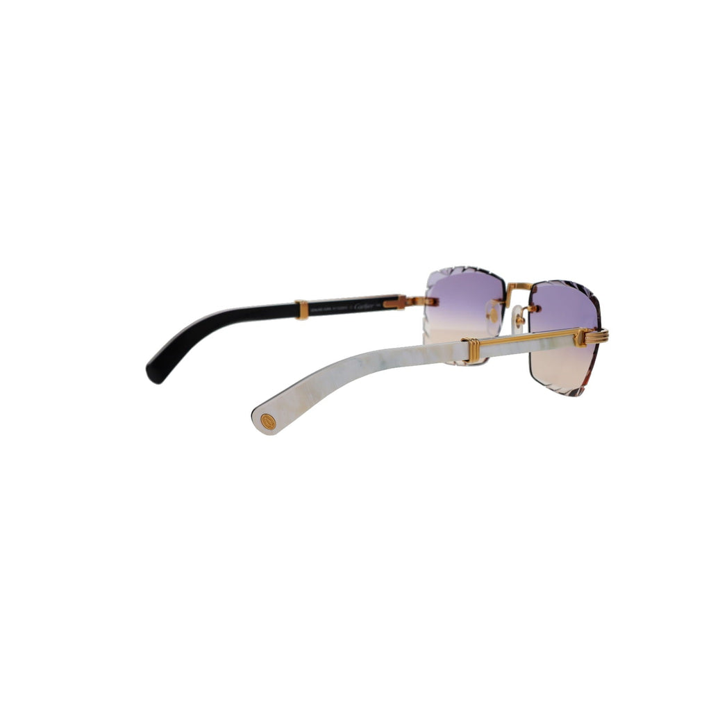 Cartier Custom Première de Cartier White Sunglasses by MEG