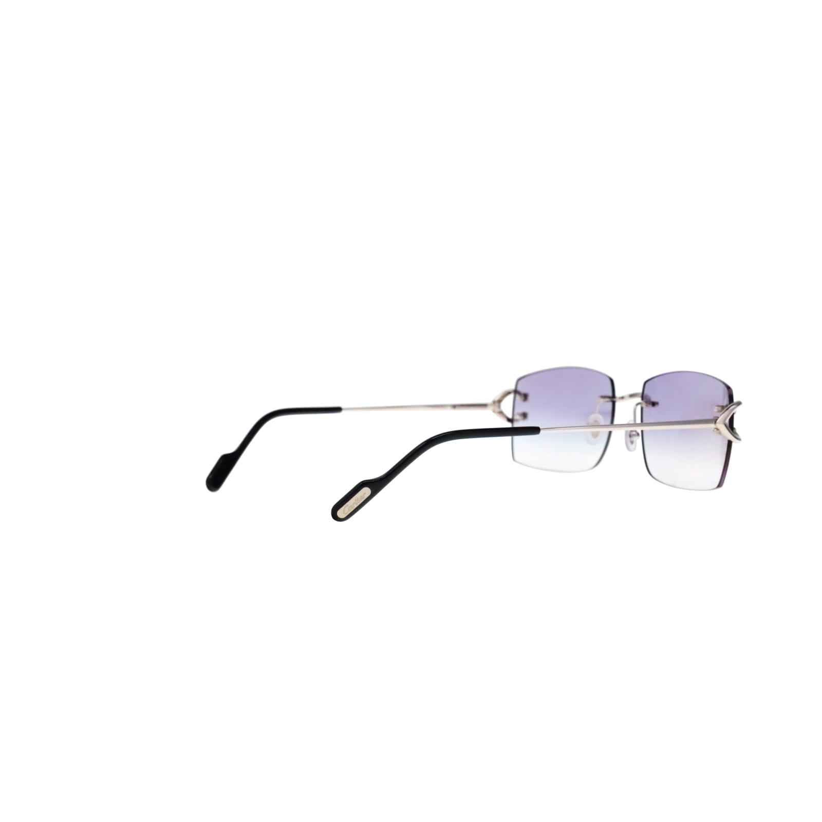 Cartier Custom Vintage Double C Brooklyn Platinum Sunglasses by MEG