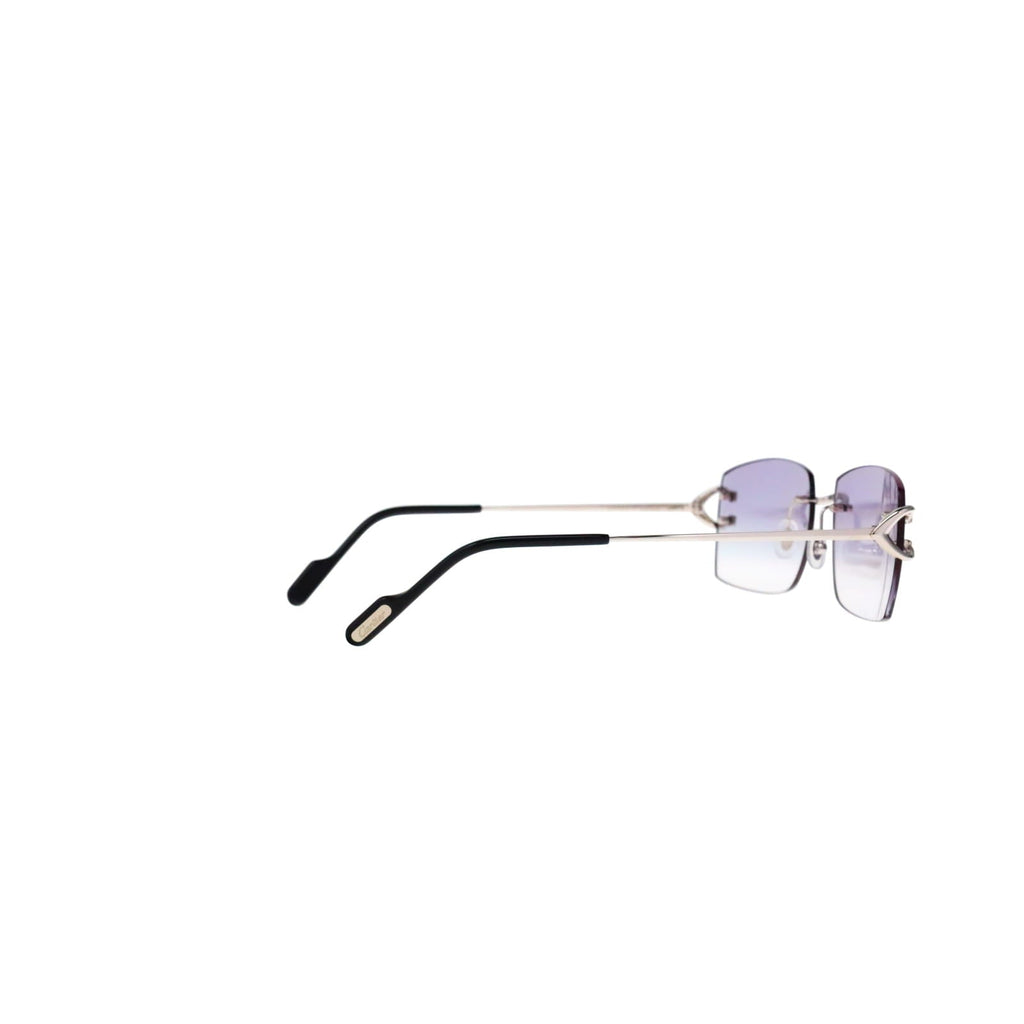 Cartier Custom Vintage Double C Brooklyn Platinum Sunglasses by MEG
