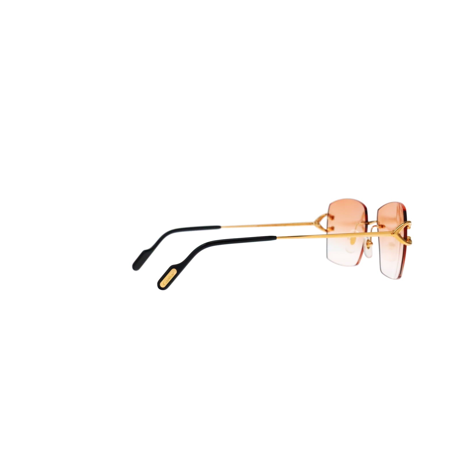 Cartier Custom Vintage Double C Mykonos Sunglasses Gold by MEG