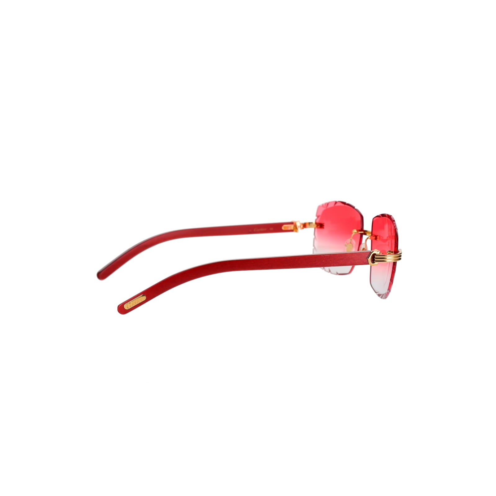 Cartier Custom Première C Horn and Wood Sunglasses by MEG