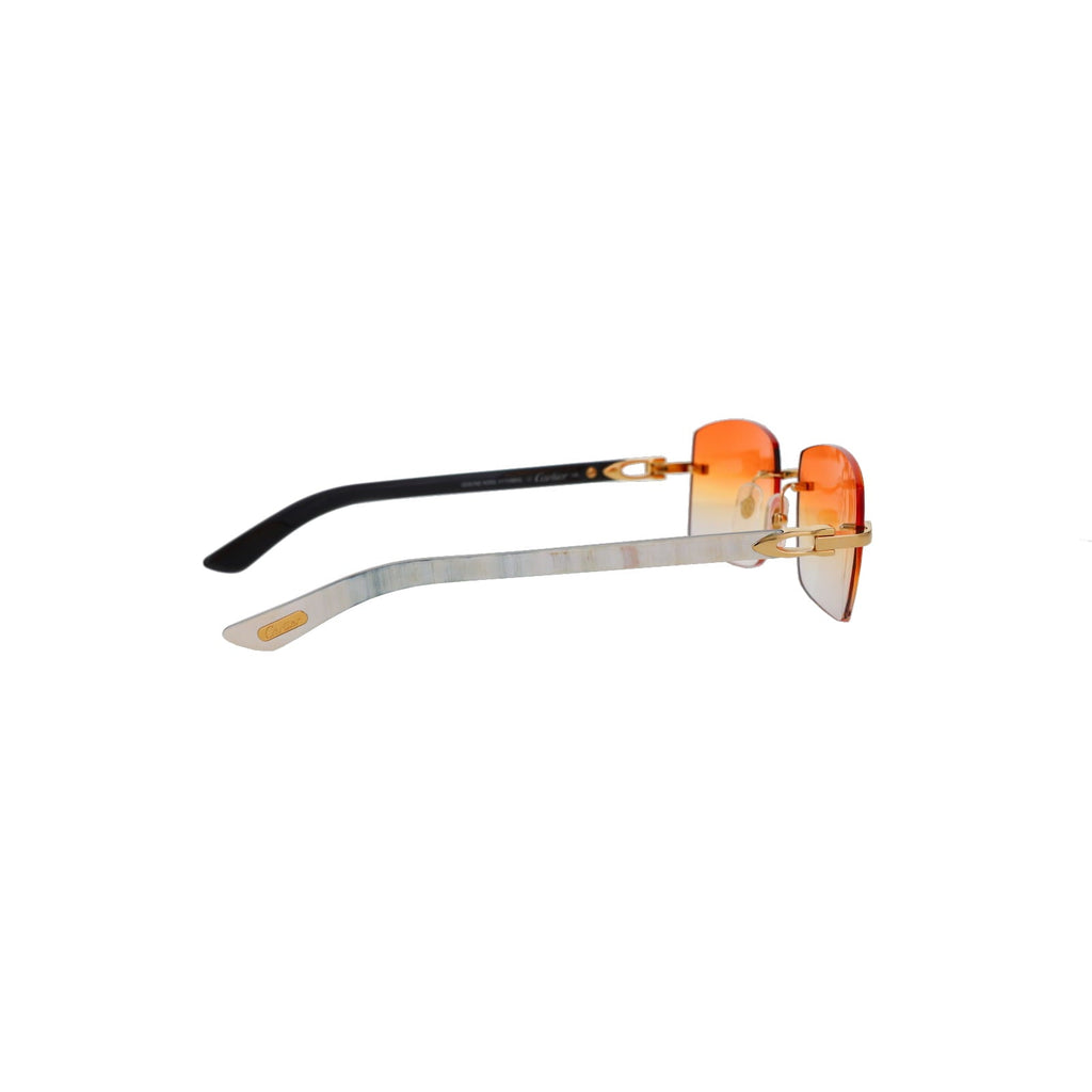 Cartier Custom C Décor White Buffalo Horn Sunglasses by MEG