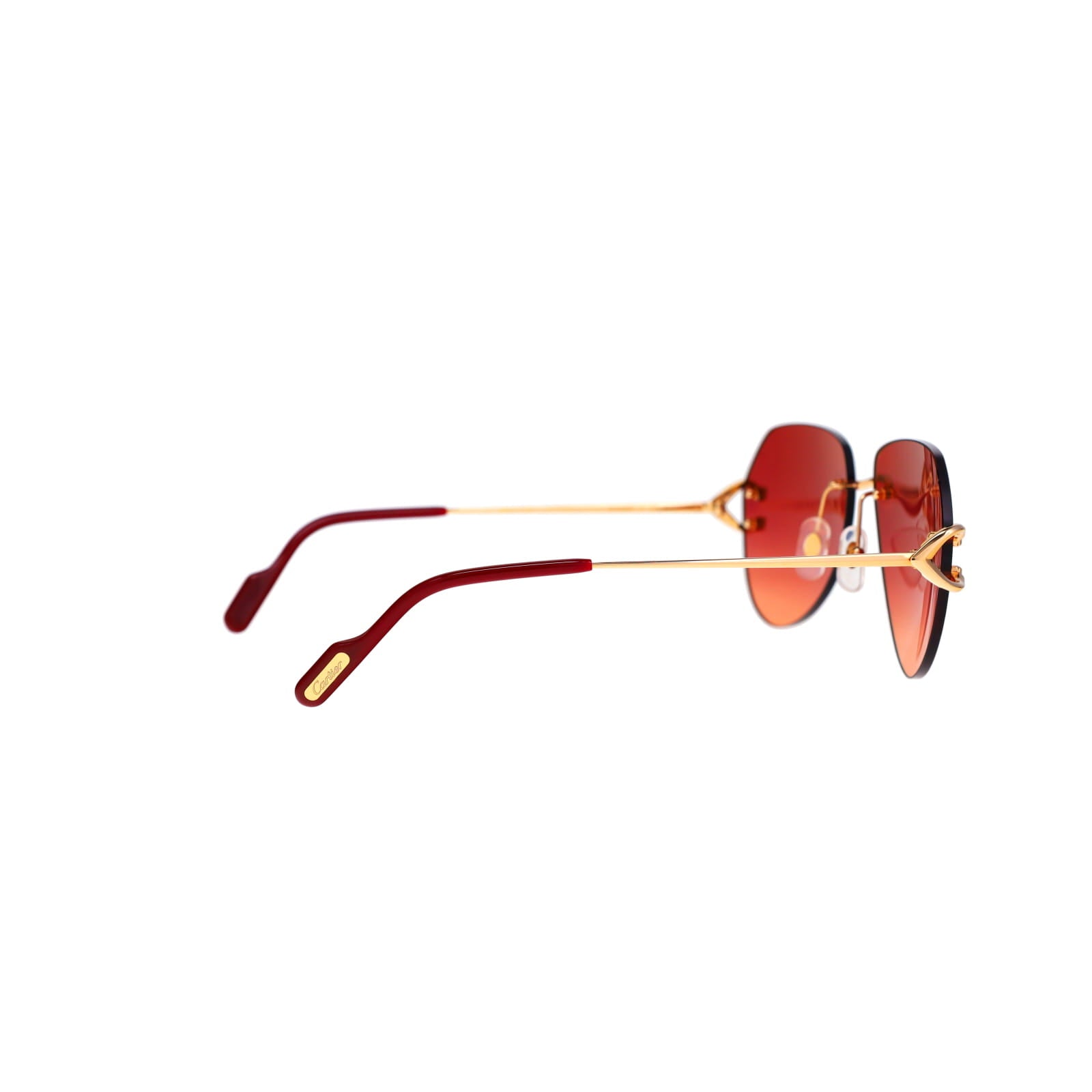 Cartier Custom Vintage Double C Gold Sunglasses by MEG