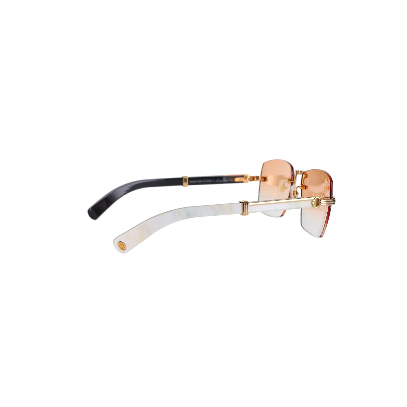 Cartier Custom Première de Cartier White Sunglasses by MEG