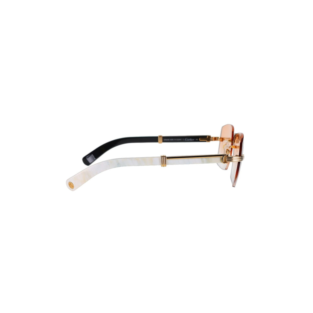 Cartier Custom Première de Cartier White Sunglasses by MEG