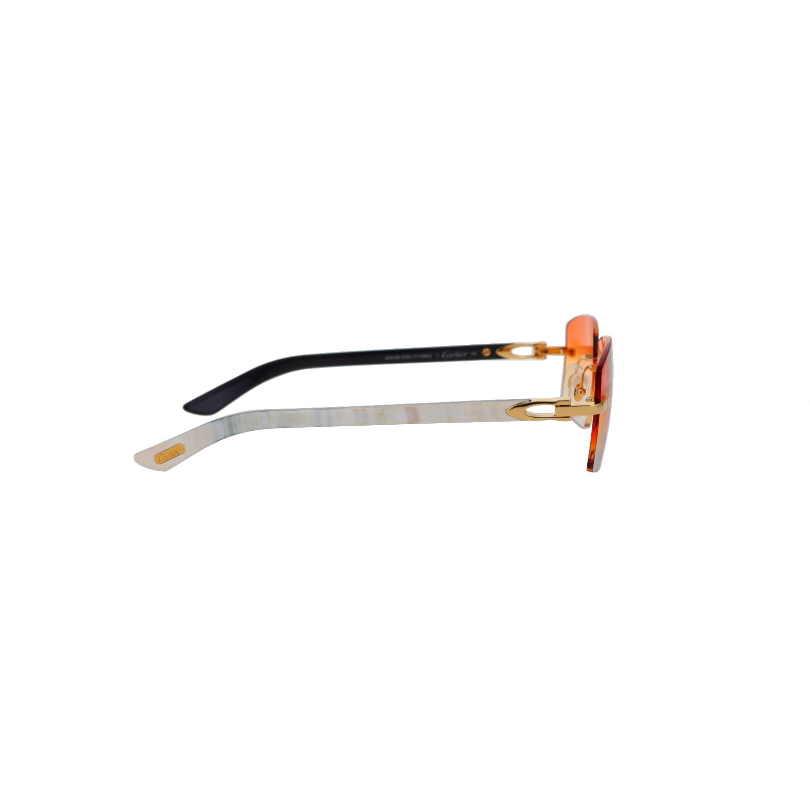 Cartier Custom C Décor White Buffalo Horn Sunglasses by MEG