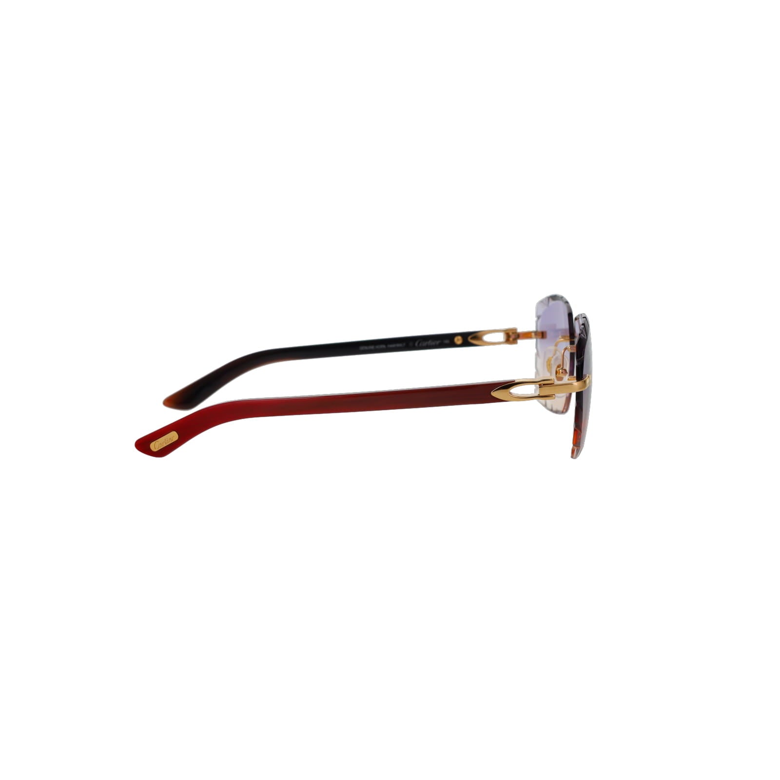 Cartier Custom C Décor Red Buffalo Horn Sunglasses by MEG
