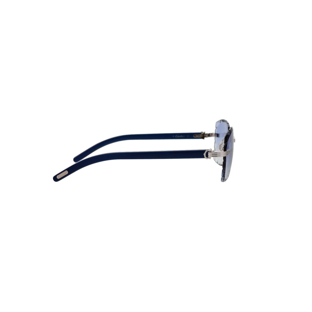 Cartier Custom Première C Horn and Wood Sunglasses by MEG