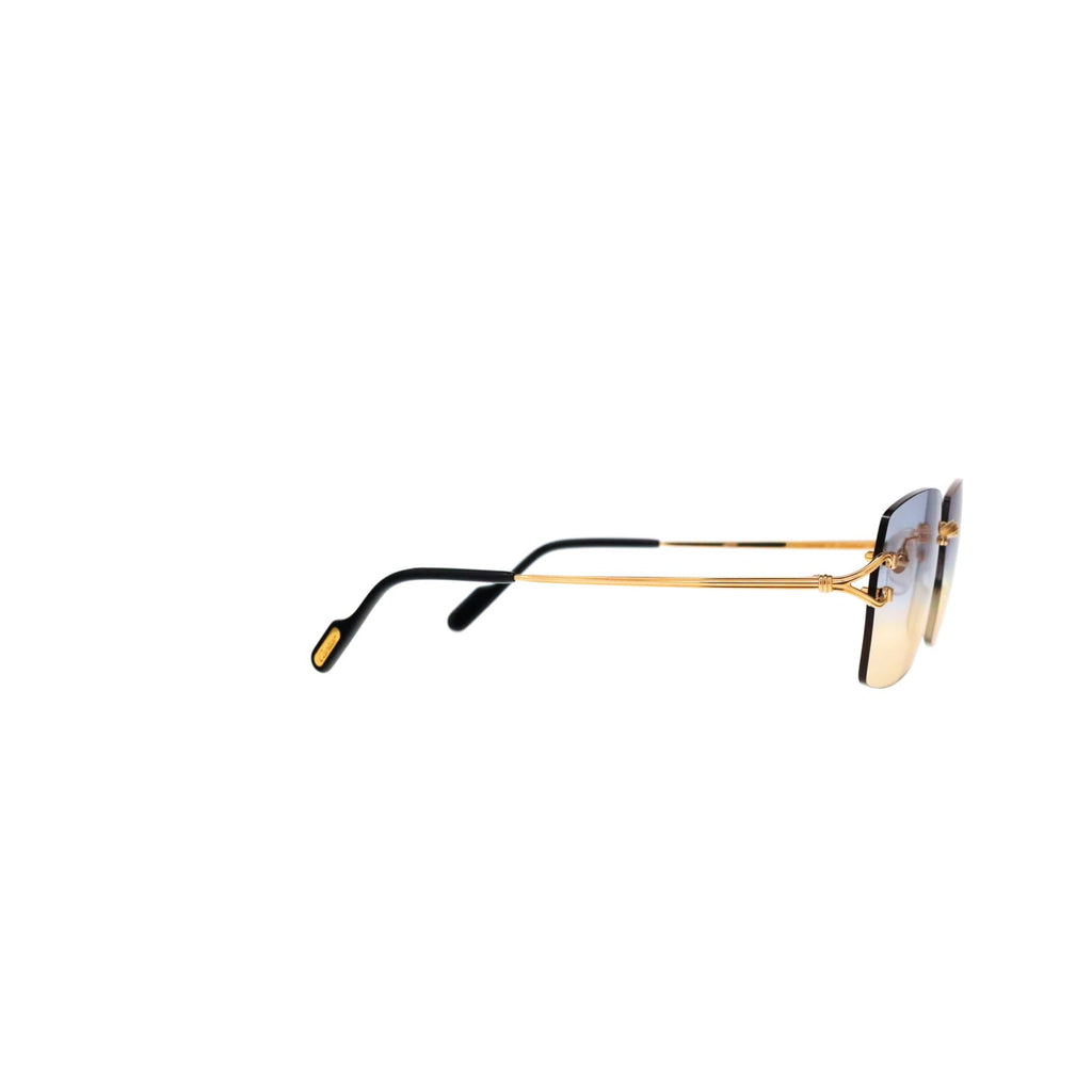 Cartier Custom Double C Godron Gold Mykonos Sunglasses by MEG