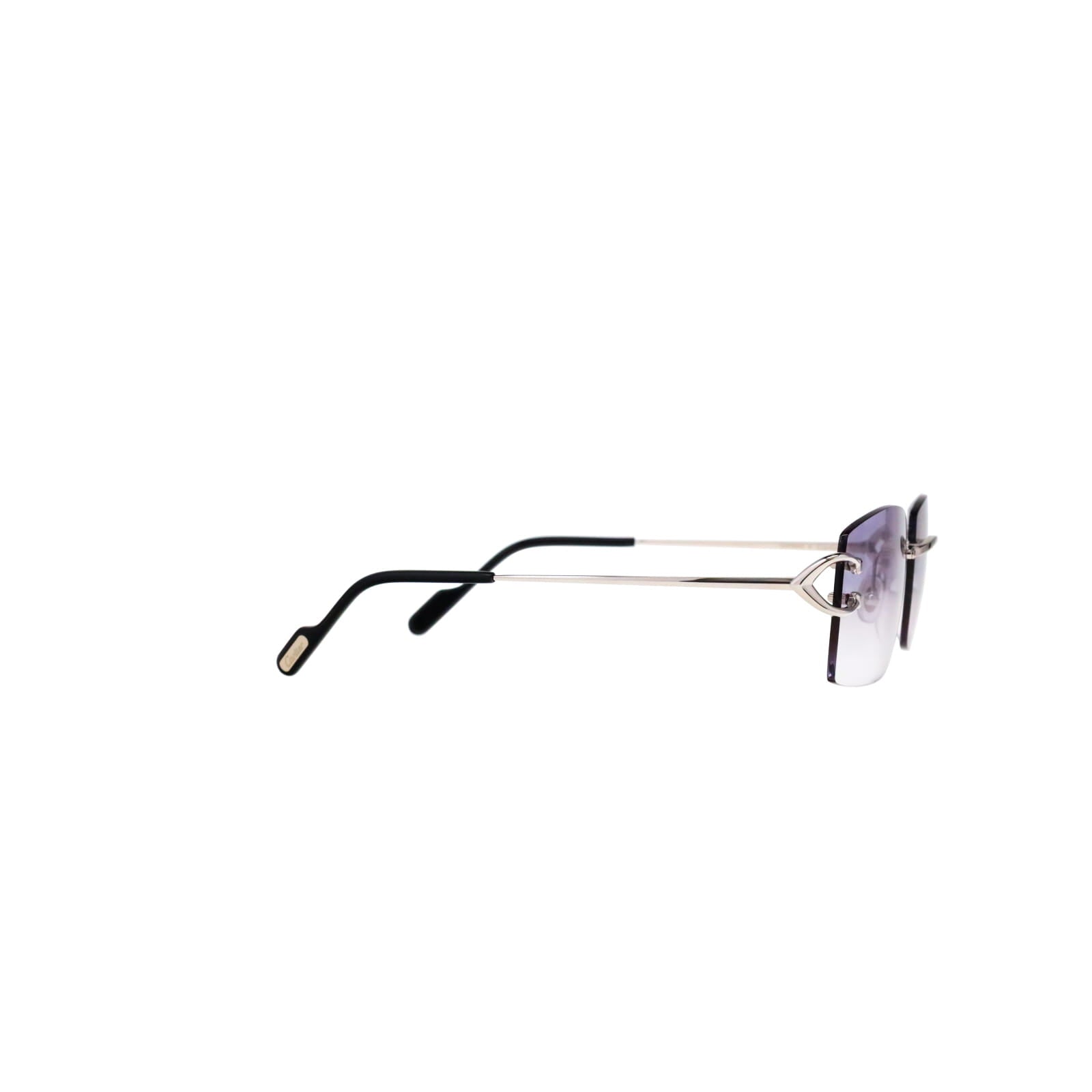 Cartier Custom Vintage Double C Brooklyn Platinum Sunglasses by MEG