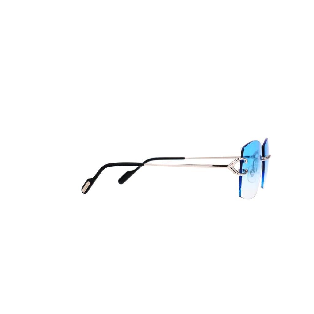 Cartier Custom Vintage Double C Mykonos Platinum Sunglasses by MEG