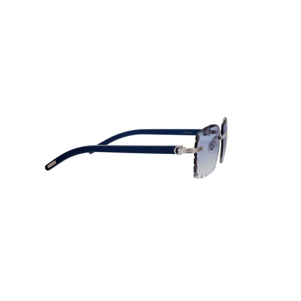 Cartier Custom Première C Horn and Wood Sunglasses by MEG