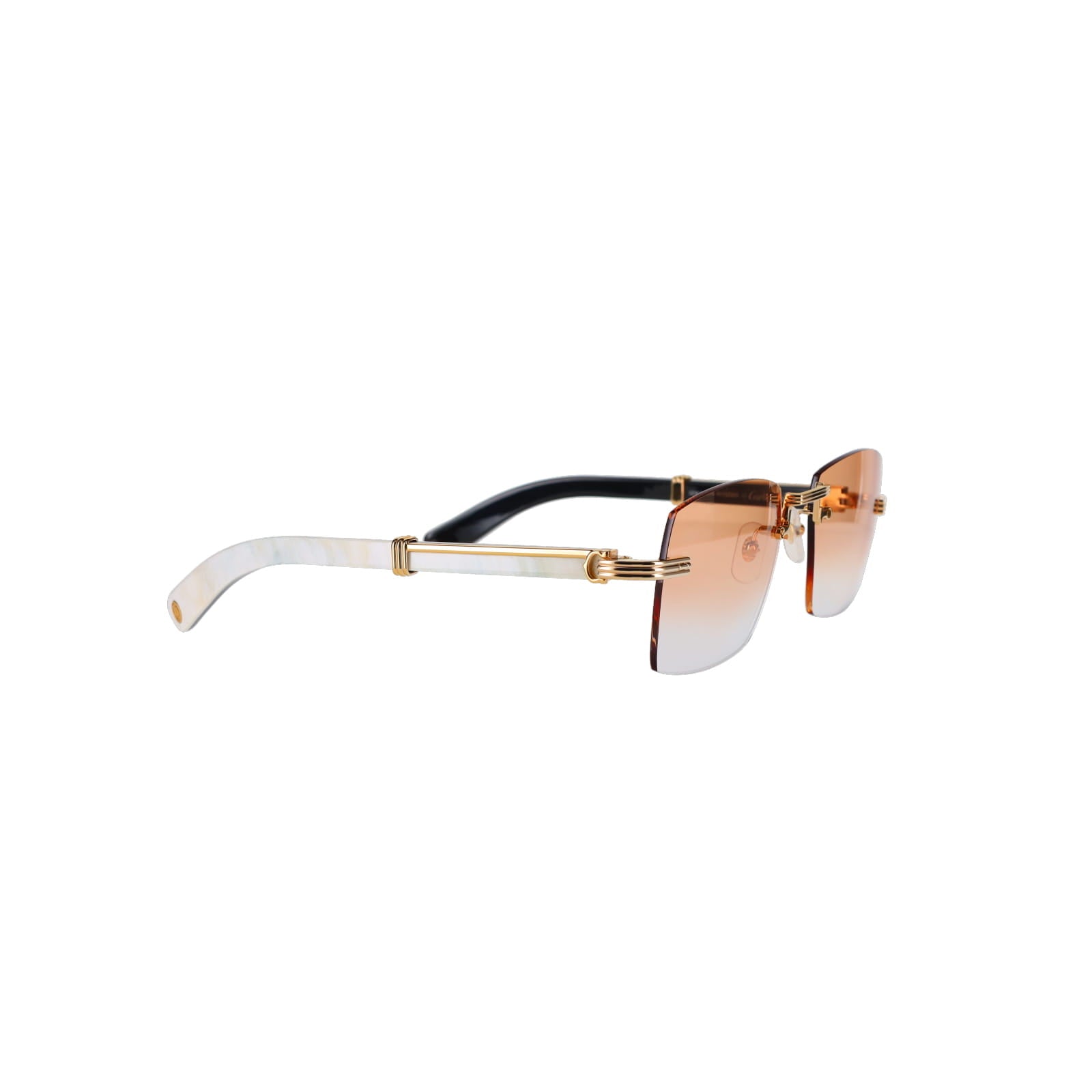 Cartier Custom Première de Cartier White Sunglasses by MEG