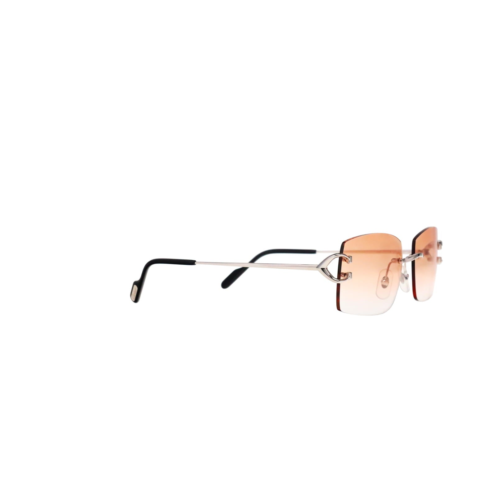 Cartier Custom Vintage Double C Brooklyn Platinum Sunglasses by MEG