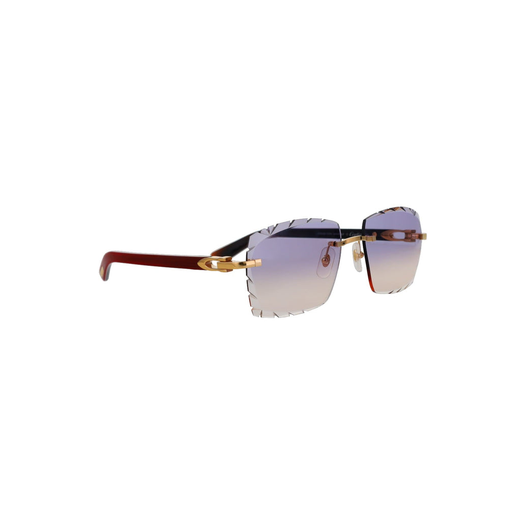 Cartier Custom C Décor Red Buffalo Horn Sunglasses by MEG