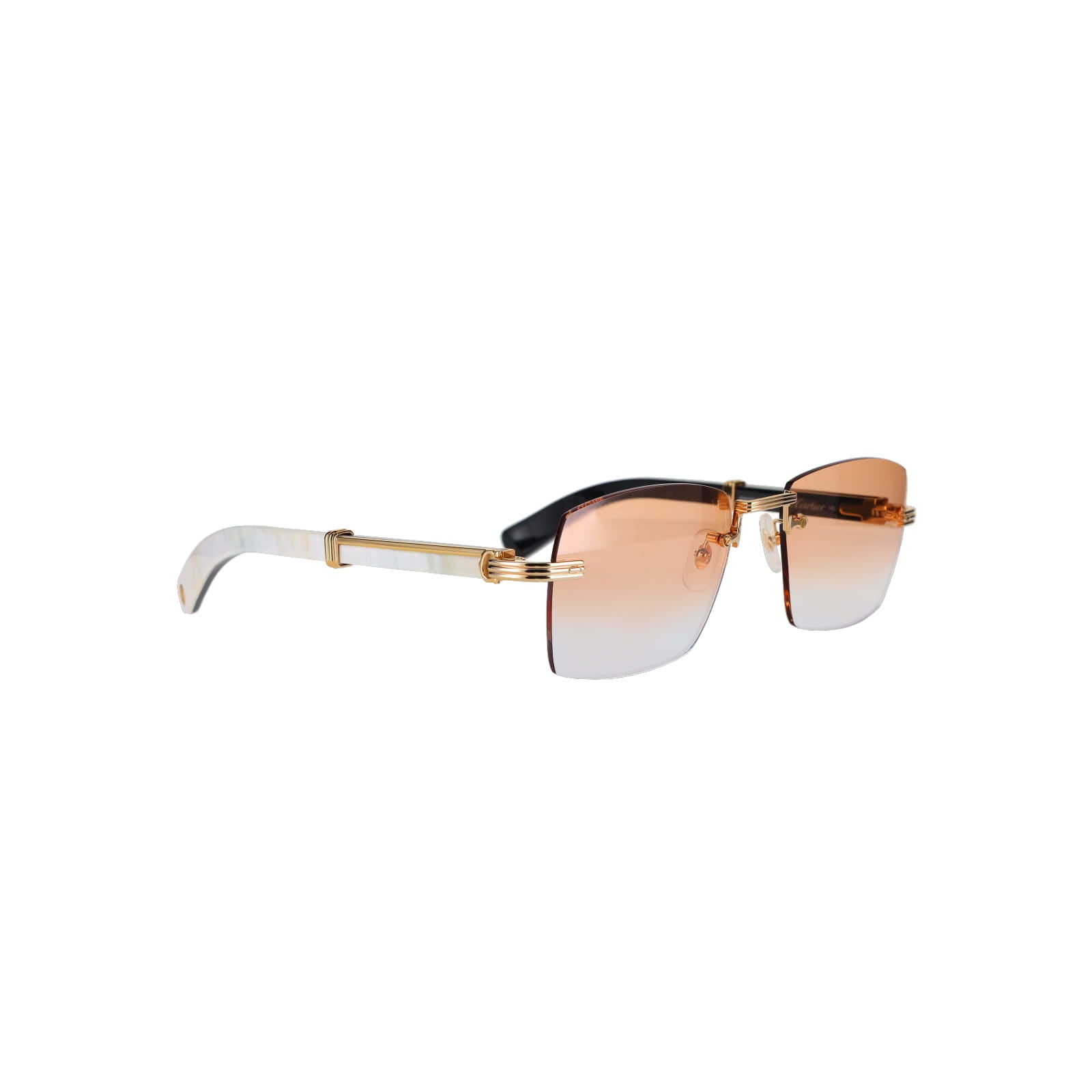 Cartier Custom Première de Cartier White Sunglasses by MEG