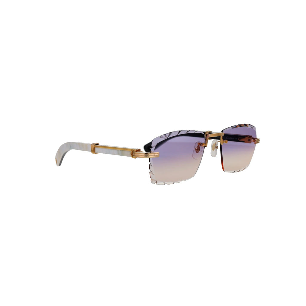 Cartier Custom Première de Cartier White Sunglasses by MEG
