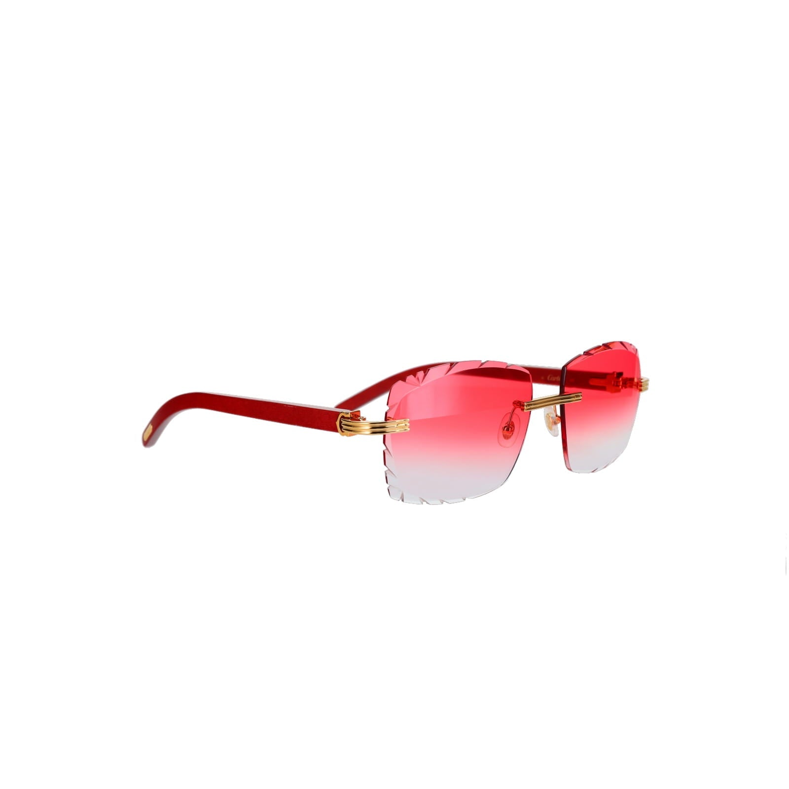 Cartier Custom Première C Horn and Wood Sunglasses by MEG