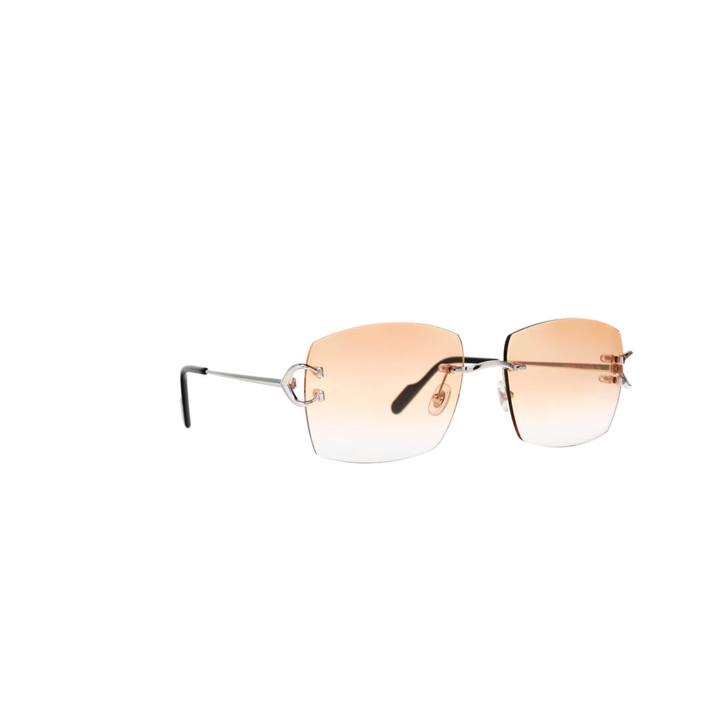 Cartier Custom Vintage Double C Mykonos Platinum Sunglasses by MEG