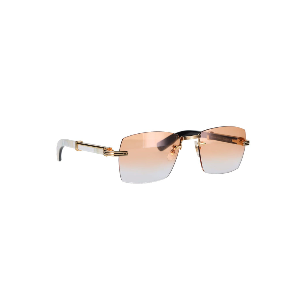 Cartier Custom Première de Cartier White Sunglasses by MEG