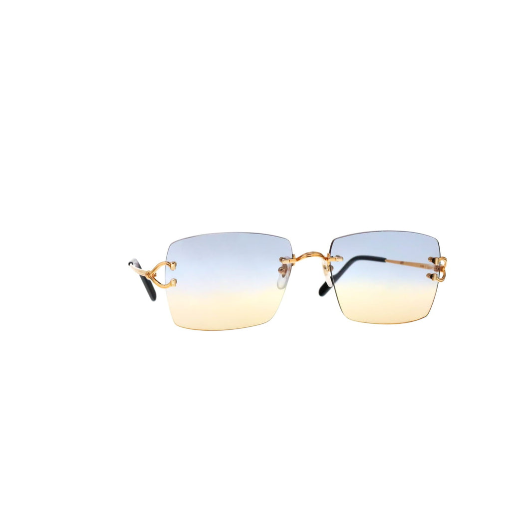 Cartier Custom Double C Godron Gold Mykonos Sunglasses by MEG