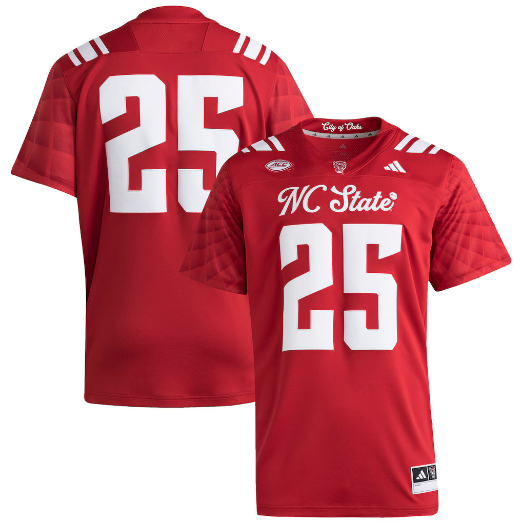 #25 NC State Wolfpack  Premier Strategy Jersey - Red