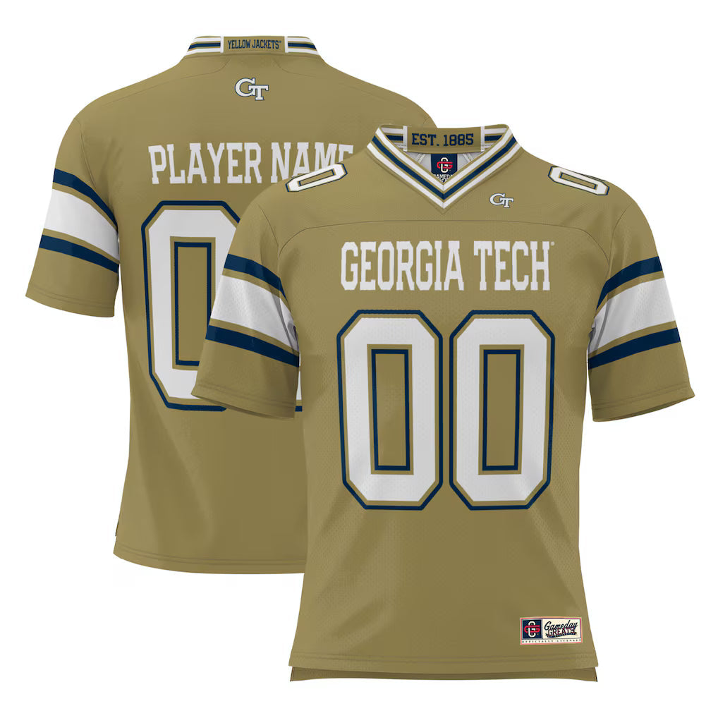Georgia Tech Yellow Jackets GameDay Greats NIL Pick-A-Player Football Jersey - Gold