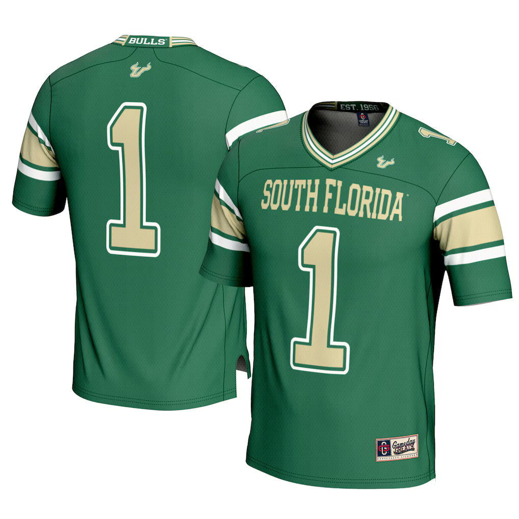 #1 South Florida Bulls GameDay Greats Football Jersey - Green