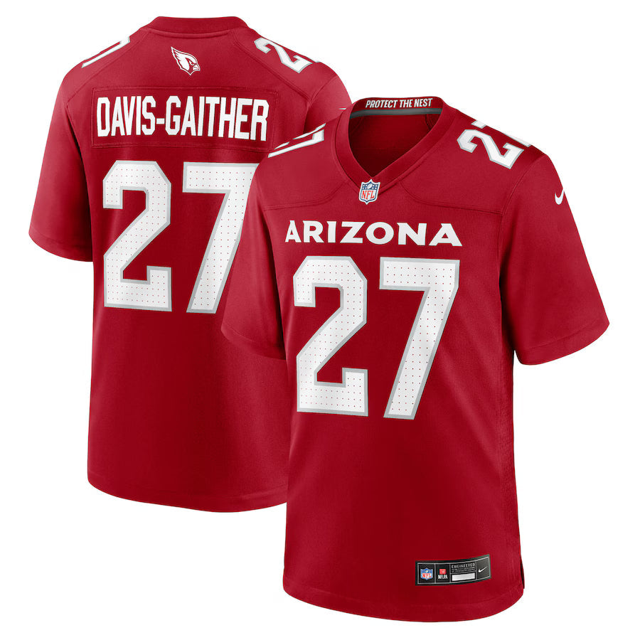 Akeem Davis Gaither Arizona Cardinals Team Game Jersey - Cardinal