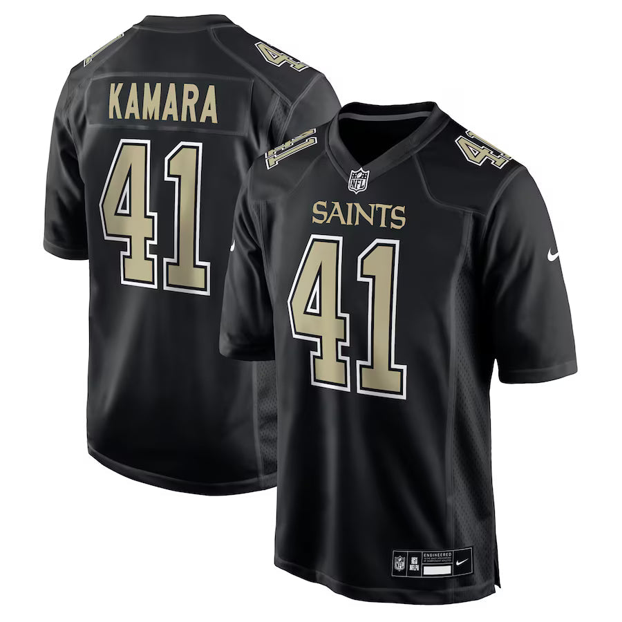 Alvin Kamara New Orleans Saints Fashion Game Jersey - Carbon Black