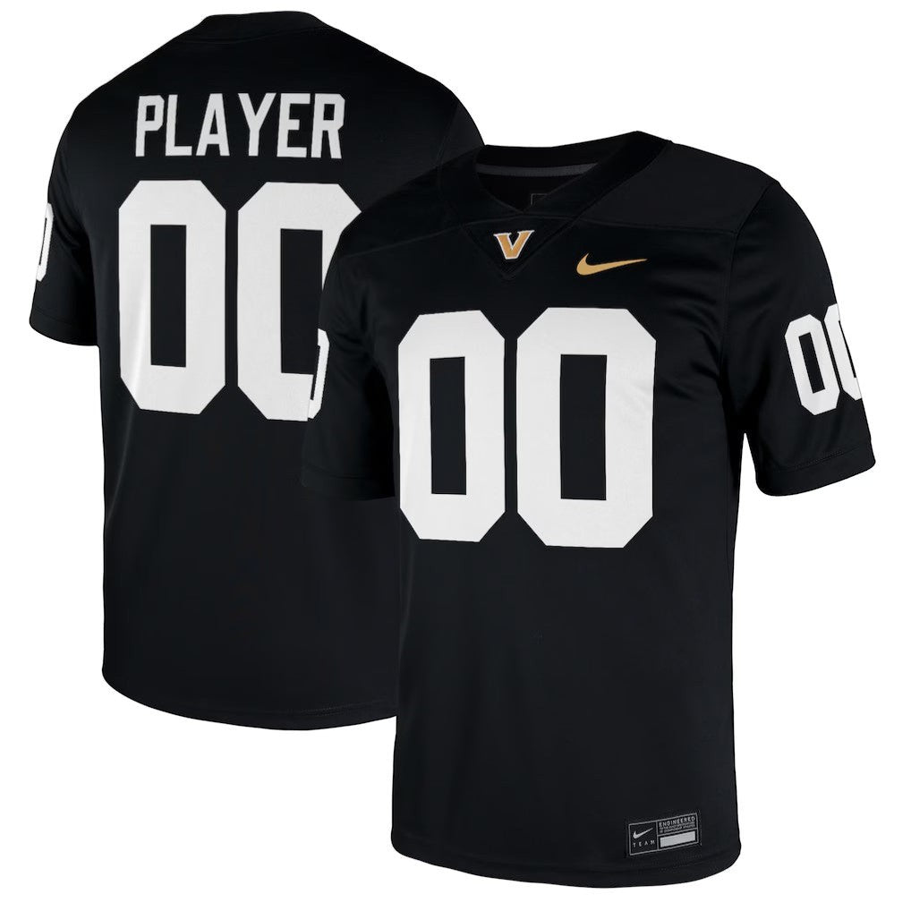 Vanderbilt Commodores NIL Pick-A-Player Game Jersey - Black